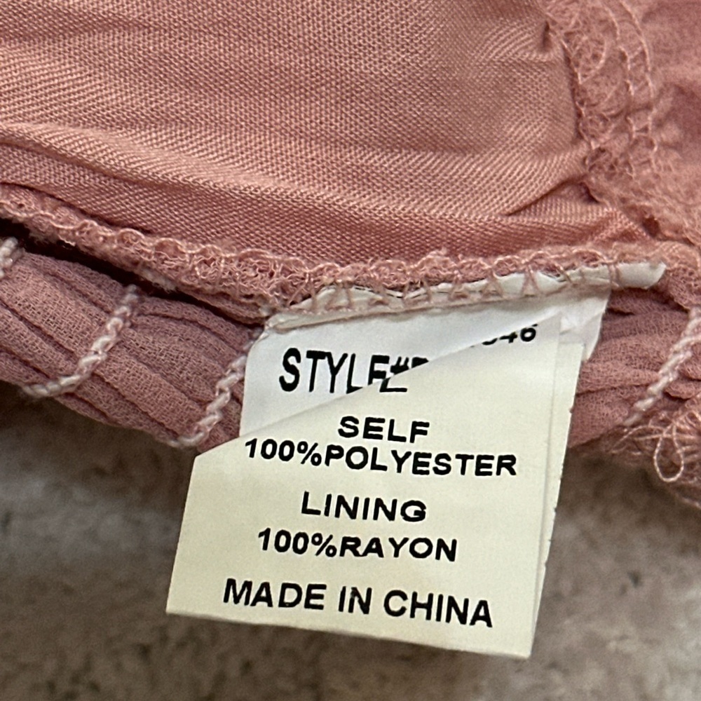 Papermoon Ruched Off-Shoulder Pink Crop Top - Picture 9 of 9